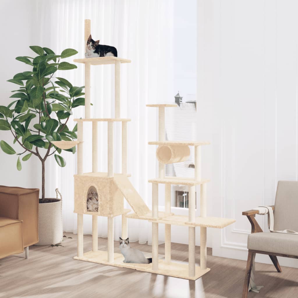 Arbre à chat avec griffoirs en sisal  279 cm - Imagem 1