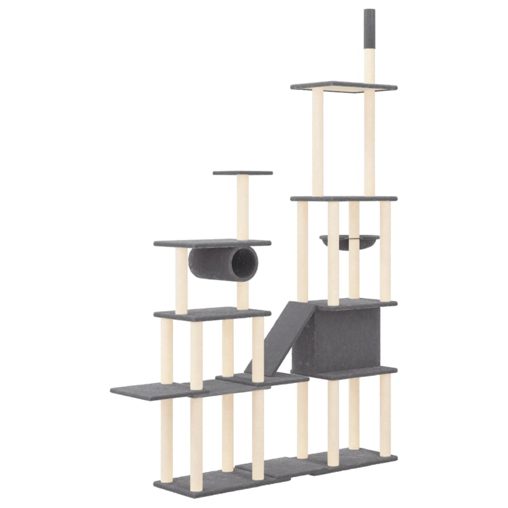 Arbre à chat avec griffoirs en sisal  279 cm - Imagem 12