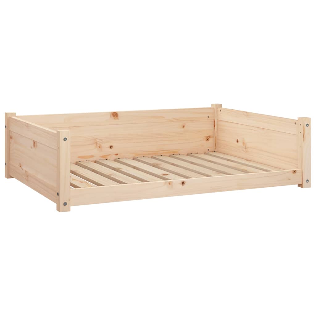 Lit pour chien 105,5x75,5x28 cm Bois de pin solide - Imagem 10