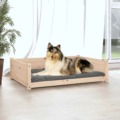 Lit pour chien 105,5x75,5x28 cm Bois de pin solide - Imagem 11