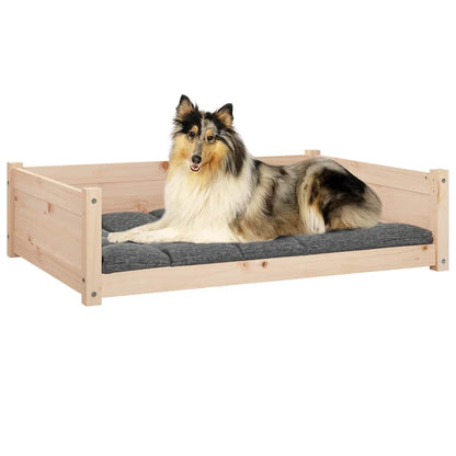 Lit pour chien 105,5x75,5x28 cm Bois de pin solide - Imagem 12