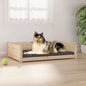 Lit pour chien 105,5x75,5x28 cm Bois de pin solide - Imagem 9