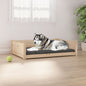 Lit pour chien 105,5x75,5x28 cm Bois de pin solide - Imagem 1