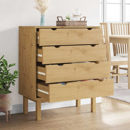 Commode OTTA 76,5x39,5x90 cm Bois de pin massif - Imagem 3