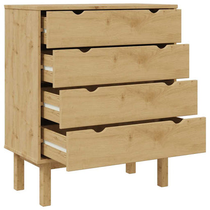 Commode OTTA 76,5x39,5x90 cm Bois de pin massif - Imagem 5