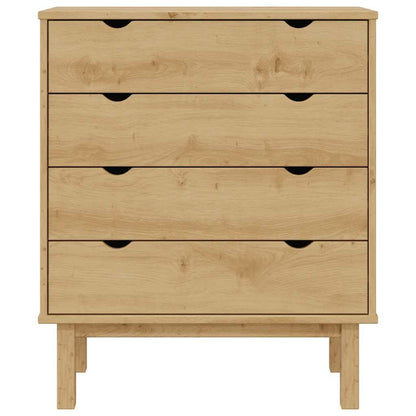 Commode OTTA 76,5x39,5x90 cm Bois de pin massif - Imagem 6