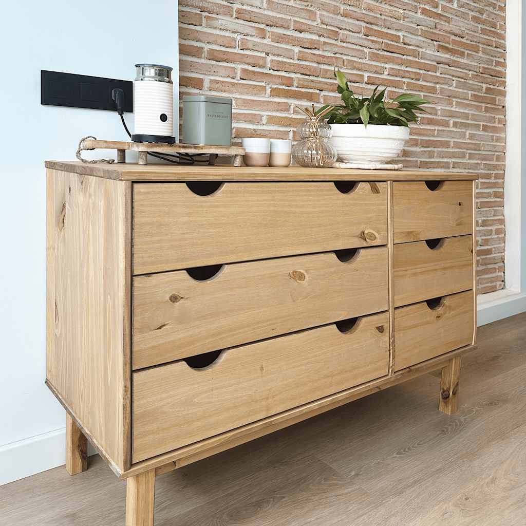 Commode OTTA 111x43x73,5 cm bois de pin massif - Imagem 3
