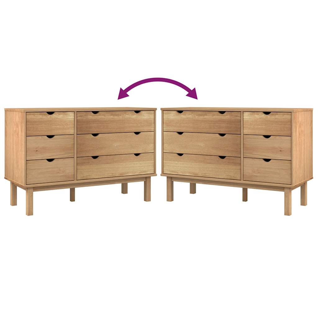 Commode OTTA 111x43x73,5 cm bois de pin massif - Imagem 8