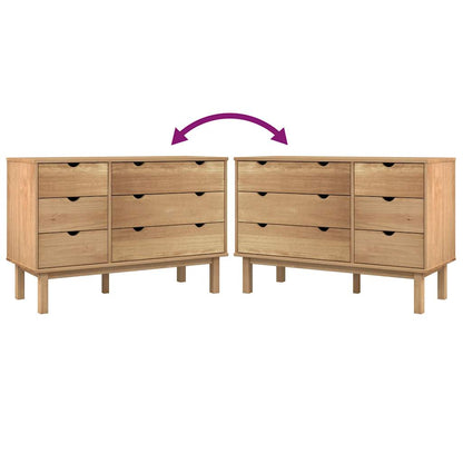 Commode OTTA 111x43x73,5 cm bois de pin massif - Imagem 8