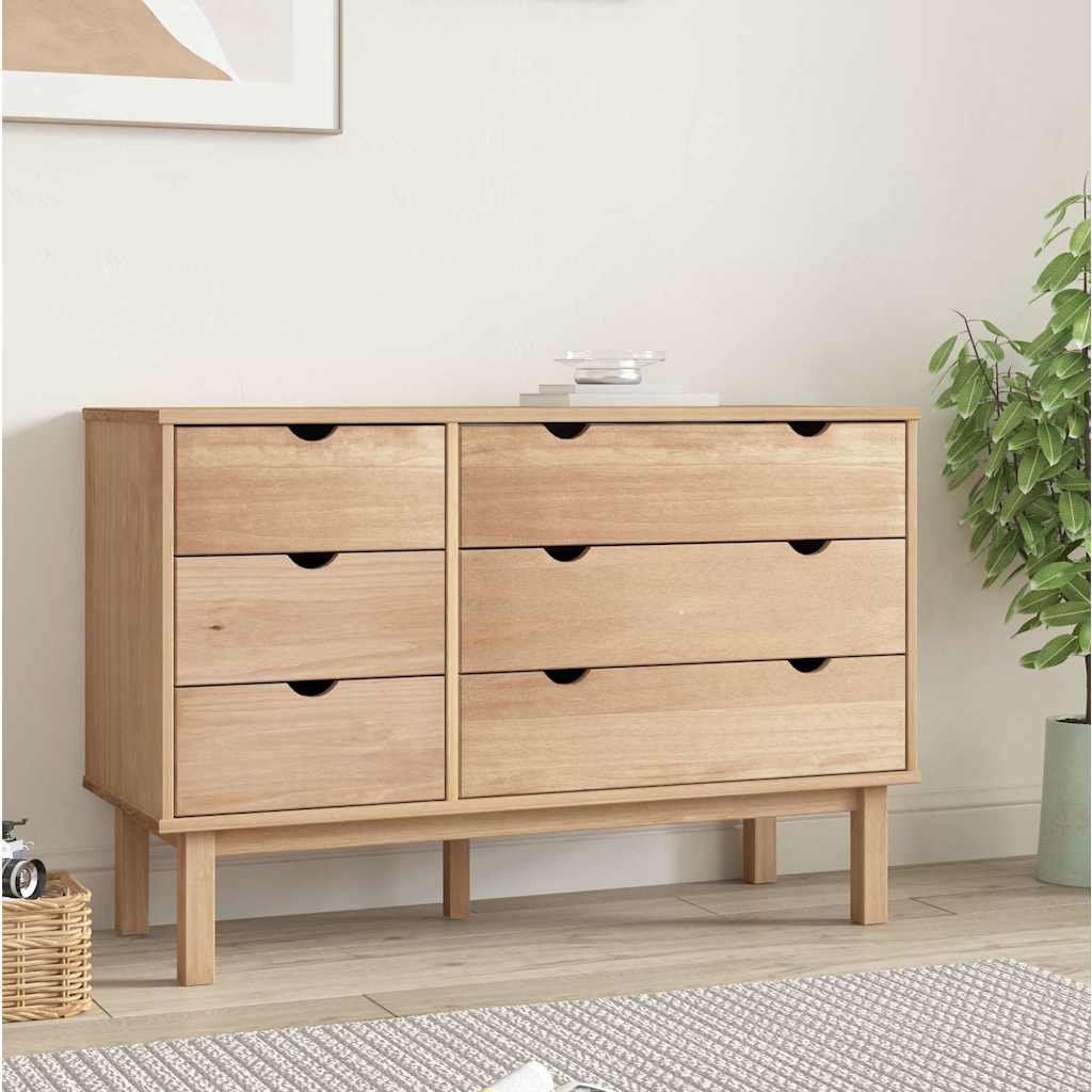 Commode OTTA 111x43x73,5 cm bois de pin massif - Imagem 1