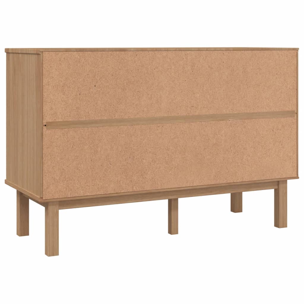 Commode OTTA marron et  111x43x73,5 cm bois de pin massif - Imagem 15