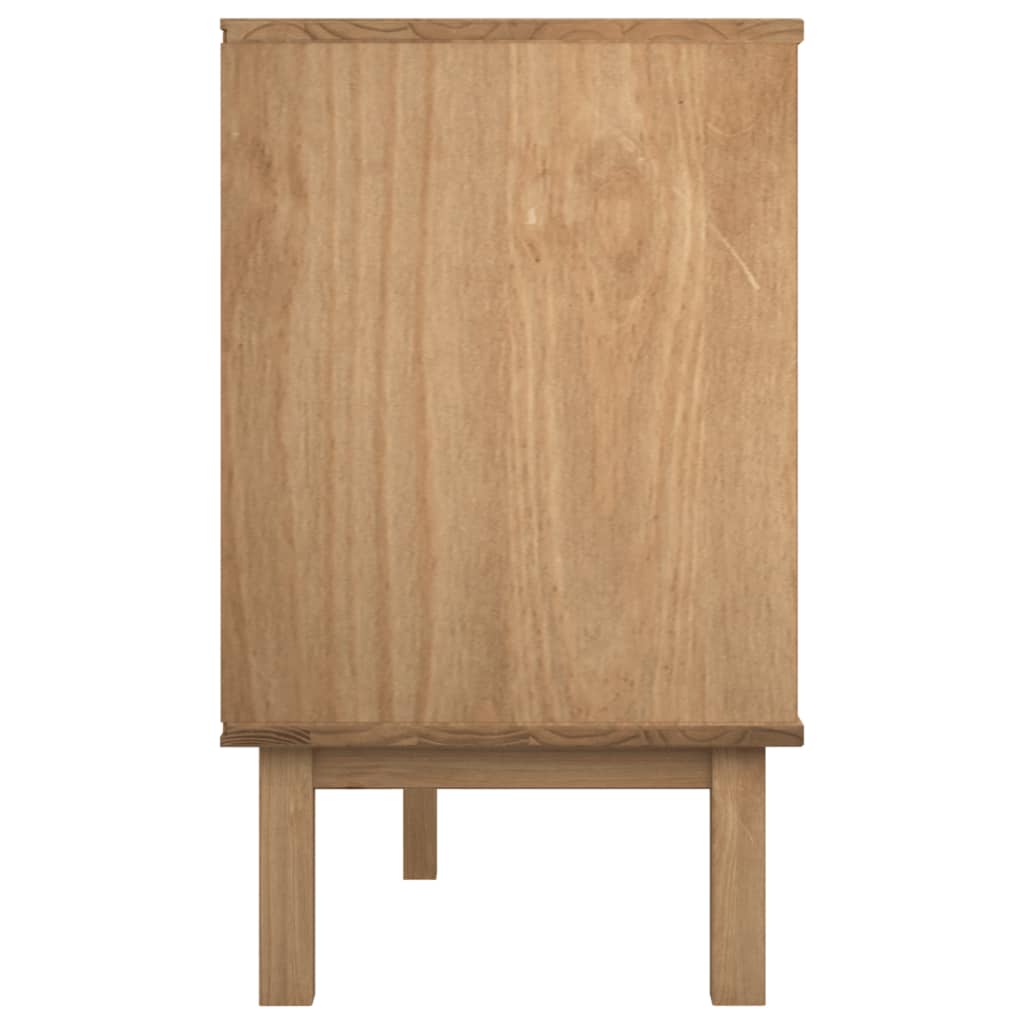 Commode OTTA marron et  111x43x73,5 cm bois de pin massif - Imagem 5
