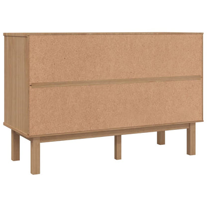 Commode OTTA marron et  111x43x73,5 cm bois de pin massif - Imagem 6