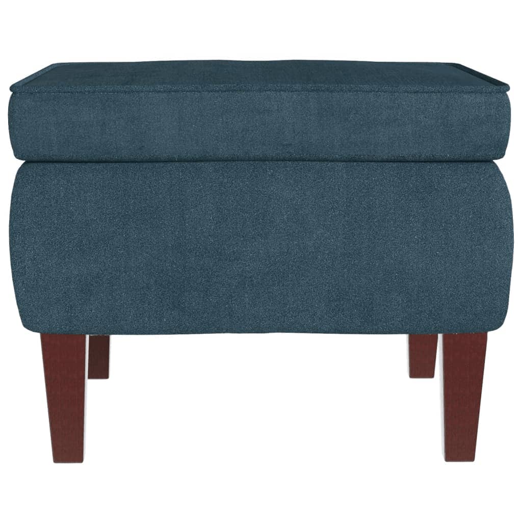 Fauteuil à bascule à oreilles en velours  bois massif - Imagem 10