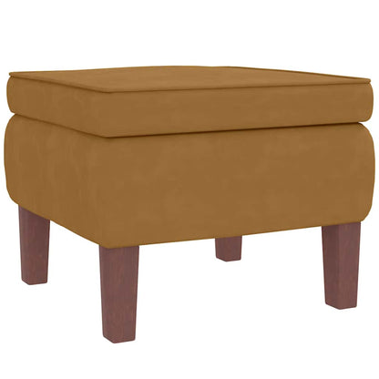 Fauteuil à bascule à oreilles - Hévéa massif - Velours bleu - Sensuri Maison