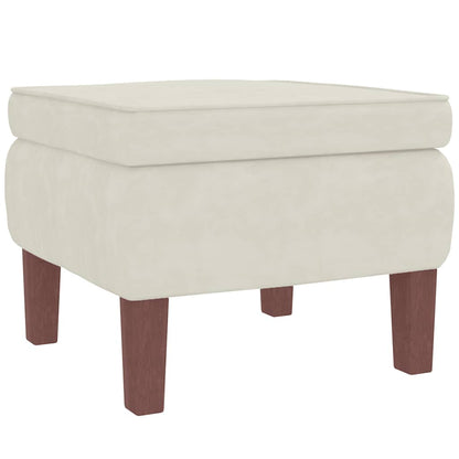 Fauteuil à bascule à oreilles - Hévéa massif - Velours bleu - Sensuri Maison