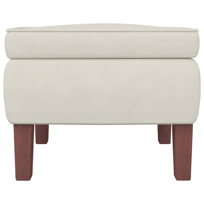 Fauteuil à bascule à oreilles - Hévéa massif - Velours bleu - Sensuri Maison