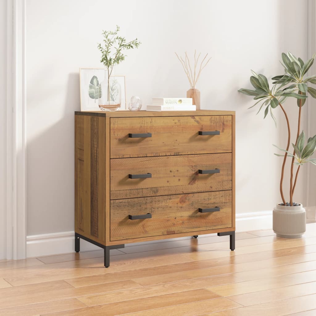 Commode 75x35x70 cm Bois de pin massif - Imagem 1