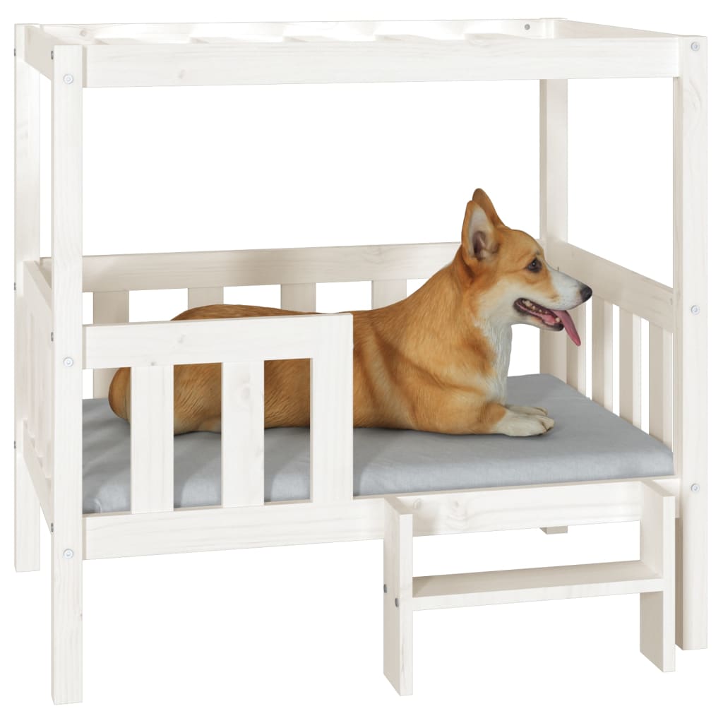 Lit pour chien  105,5x83,5x100 cm Bois de pin solide - Imagem 12