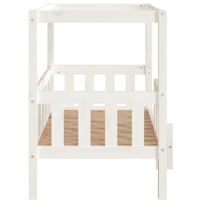 Lit pour chien  105,5x83,5x100 cm Bois de pin solide - Imagem 14
