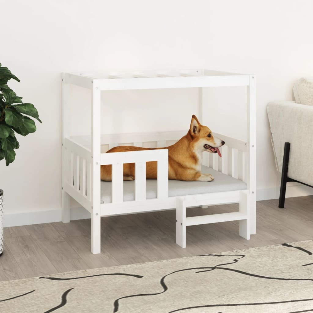 Lit pour chien  105,5x83,5x100 cm Bois de pin solide - Imagem 9