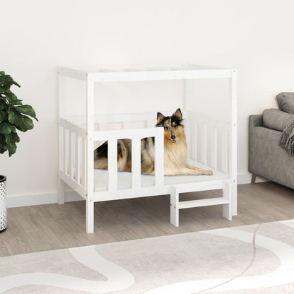 Lit pour chien  105,5x83,5x100 cm Bois de pin solide - Imagem 1