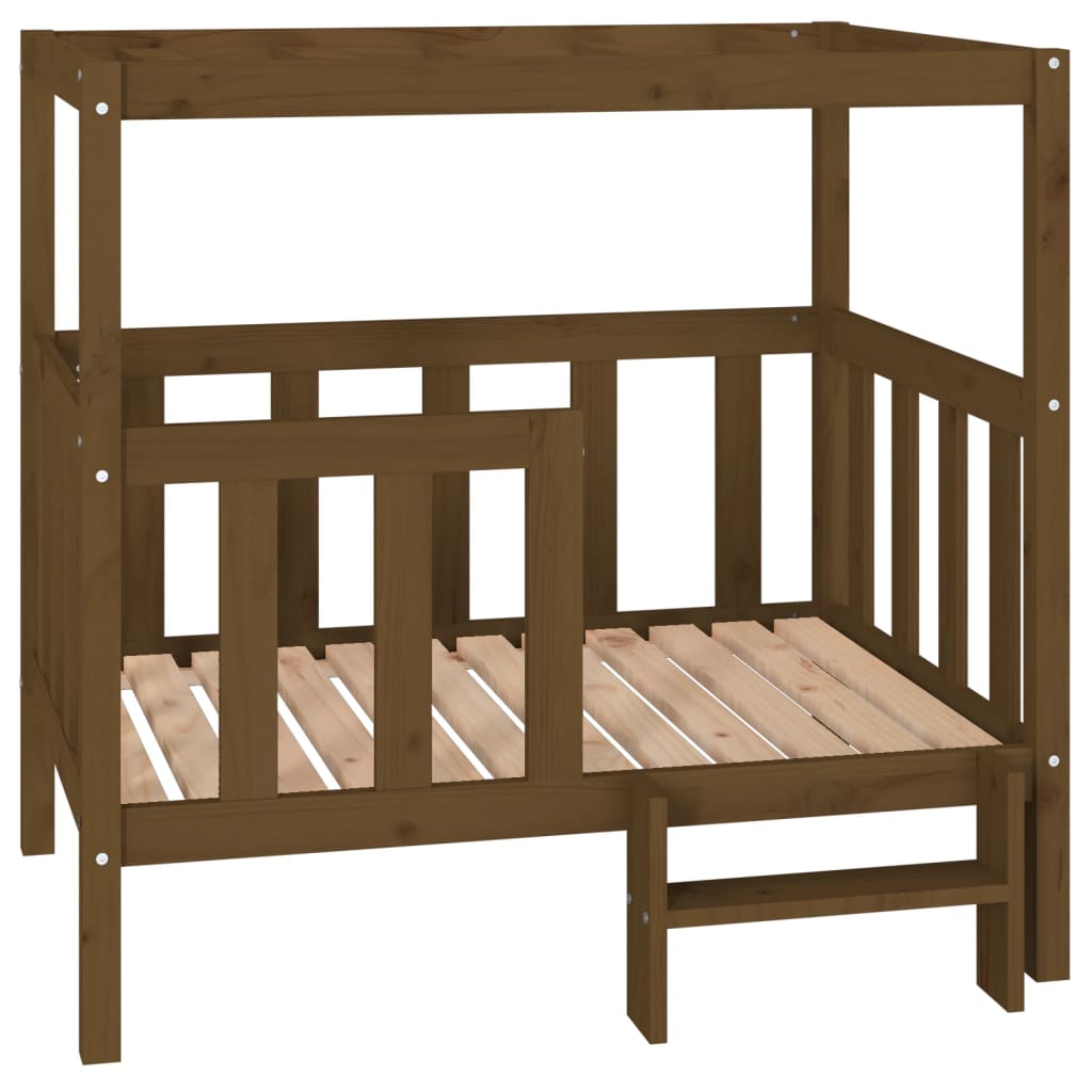 Lit pour chien  105,5x83,5x100 cm Bois de pin solide - Imagem 18