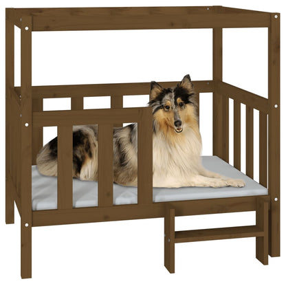 Lit pour chien  105,5x83,5x100 cm Bois de pin solide - Imagem 20