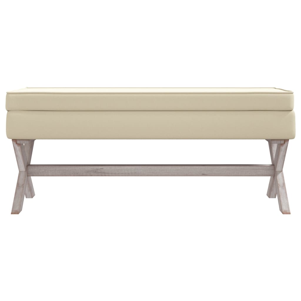 Tabouret de rangement 110x45x49 cm lin - Imagem 3