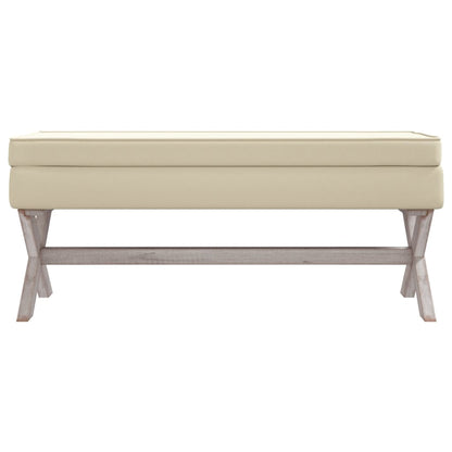 Tabouret de rangement 110x45x49 cm lin - Imagem 3