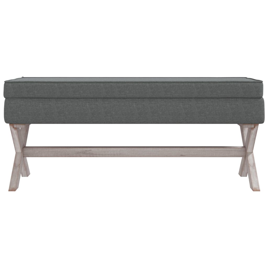 Tabouret de rangement  foncé 110x45x49 cm Tissu - Imagem 3
