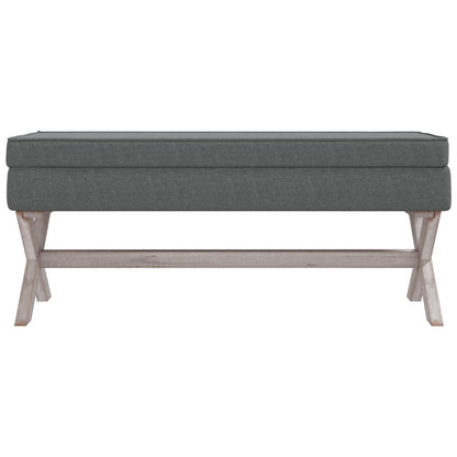 Tabouret de rangement  foncé 110x45x49 cm Tissu - Imagem 3