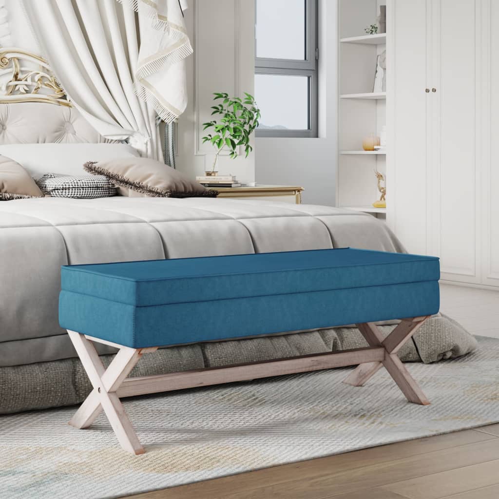 Tabouret de rangement  110x45x49 cm Velours - Imagem 1