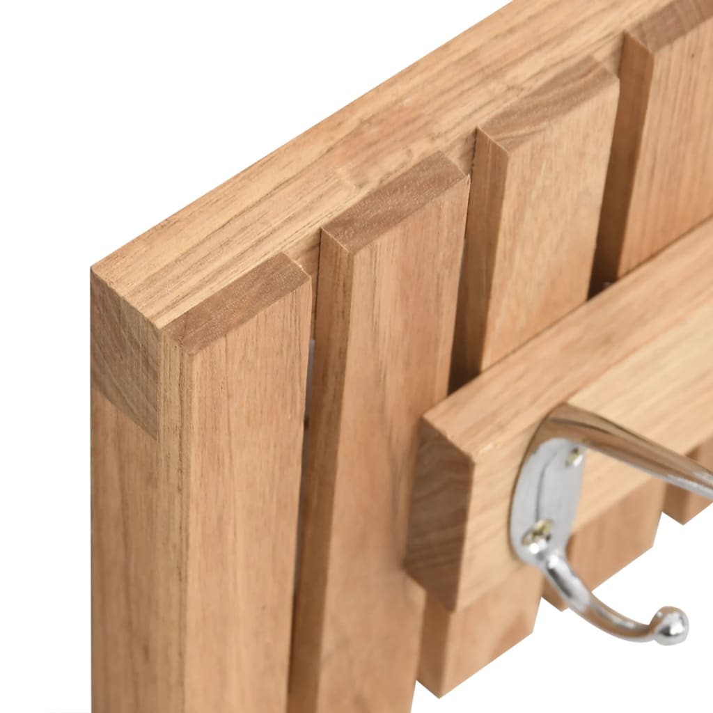 Cintre mural 42x8,5x14 cm Bois massif de noyer - Imagem 5