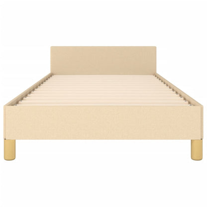 Cadre de lit sans matelas marron foncé 90x190 cm tissu - Imagem 19