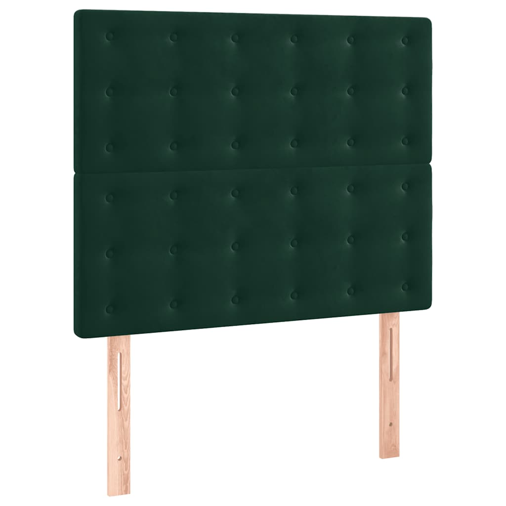 Cadre de lit sans matelas  foncé 80x200 cm velours - Imagem 7