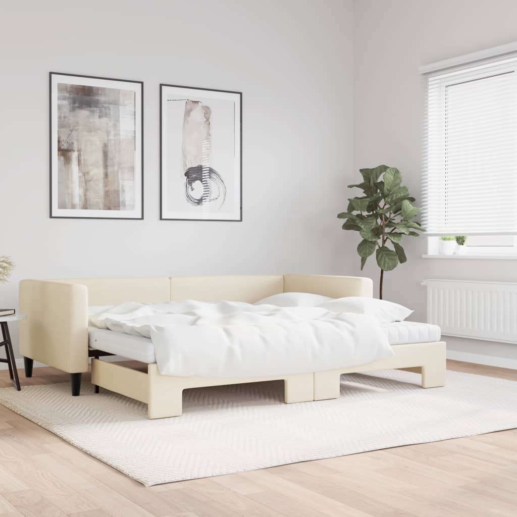 Daybed with trundle and mattresses - 80x200 cm - Sensuri Maison