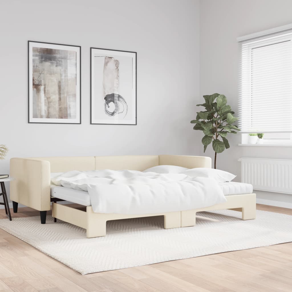 Daybed with trundle and mattresses - 80x200 cm - Sensuri Maison