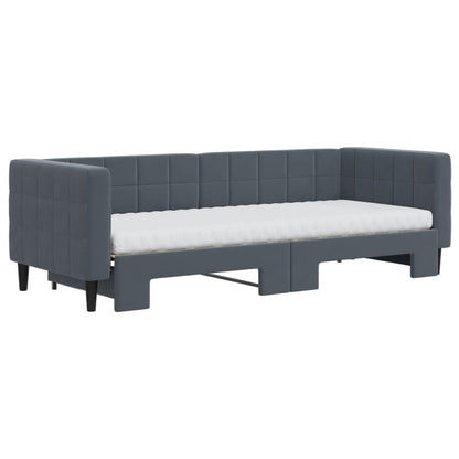 Lit de jour avec lit gigogne et matelas - 80x200 cm - Sensuri Maison