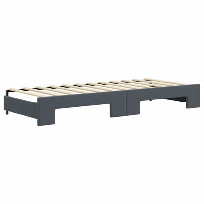 Lit de jour avec lit gigogne et matelas - 80x200 cm - Sensuri Maison