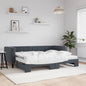 Lit de jour avec lit gigogne et matelas - 80x200 cm - Sensuri Maison