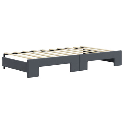 Lit de jour avec lit gigogne et matelas - 80x200 cm - Sensuri Maison