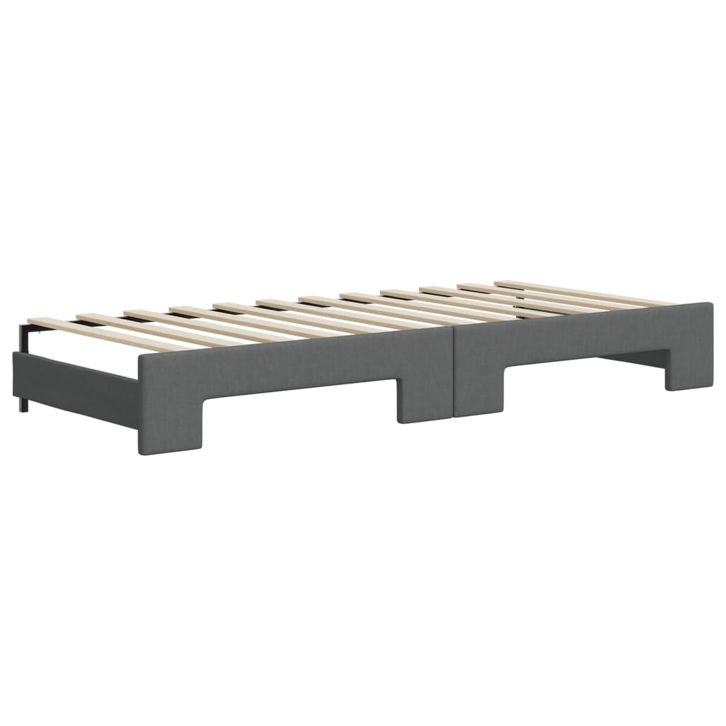 Lit de jour avec gigogne et matelas  100x200 cm tissu - Imagem 17