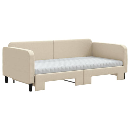 Lit de jour avec gigogne et matelas  100x200 cm tissu - Imagem 3