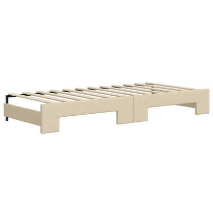 Lit de jour avec gigogne et matelas  100x200 cm tissu - Imagem 5
