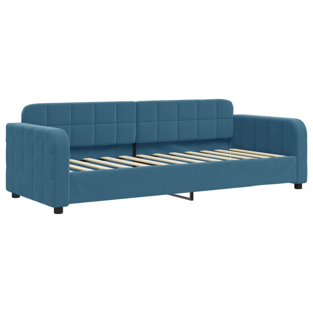 Lit de jour avec lit gigogne et matelas  80x200 cm velours - Imagem 4
