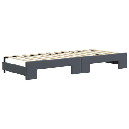 Lit de jour avec lit gigogne et matelas - 80x200 cm - Sensuri Maison