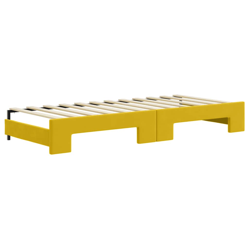 Lit de jour avec lit gigogne et matelas - 80x200 cm - Sensuri Maison