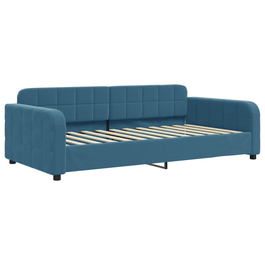 Lit de jour avec lit gigogne et matelas  80x200 cm velours - Imagem 16