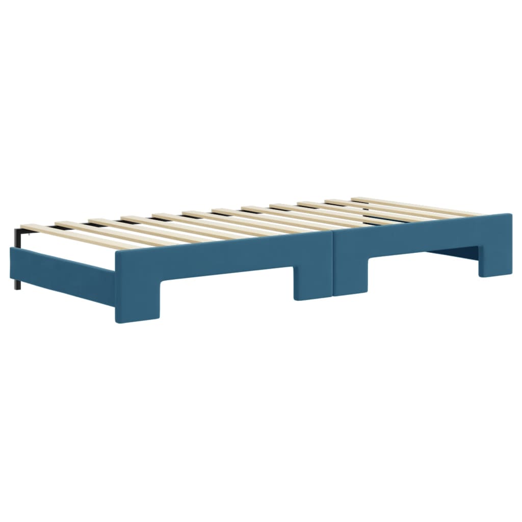 Lit de jour avec lit gigogne et matelas  80x200 cm velours - Imagem 17